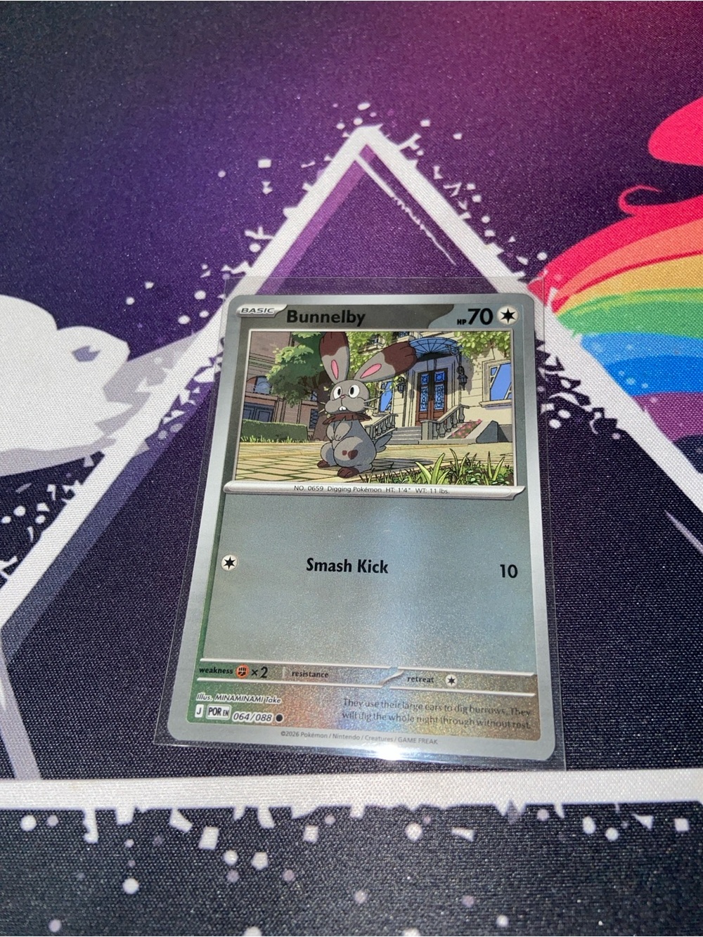 Bunnelby Rev Holo (064/088) Mega Evolution Perfect Order